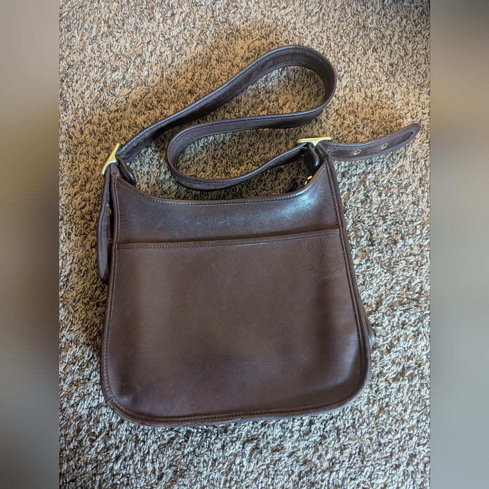Vintage Coach Legacy Brown Soft Leather Crossbody Hobo Bag Purse